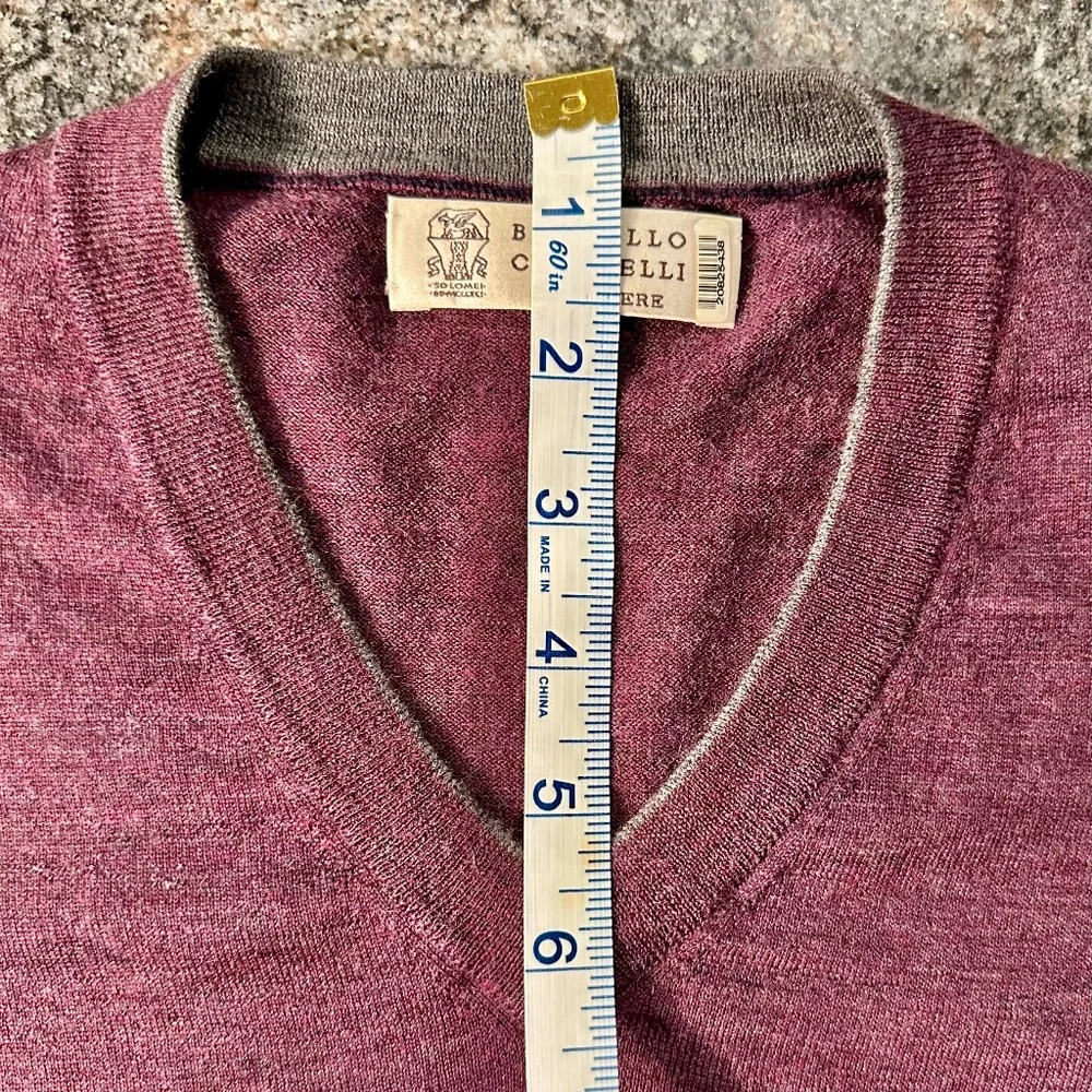 Brunello Cucinelli Very Fine Wool-Cashmere Blend Jumper IT/ 52 - Picture 8 of 14